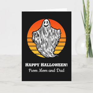Halloween-Geist hat eine wunderschöne Retro-Vintag Karte