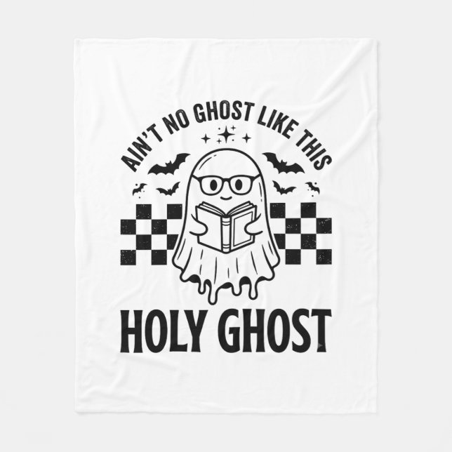 Halloween-Geist Heiliger Geist Lustig Vintage Scha Fleecedecke (Vorderseite)