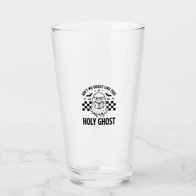 Halloween-Geist Heiliger Geist Lustig Vintage Scha Glas (Vorderseite)