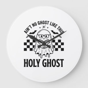 Halloween-Geist Heiliger Geist Lustig Vintage Scha Große Wanduhr