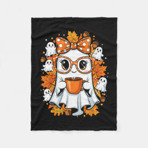 Halloween Geist Herbst Kaffee Liebhaber Fleecedecke