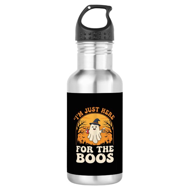 Halloween-Geist hier für das Buh Edelstahlflasche (Vorderseite)