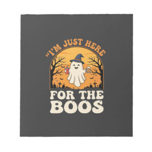 Halloween-Geist hier für das Buhrufen Notizblock