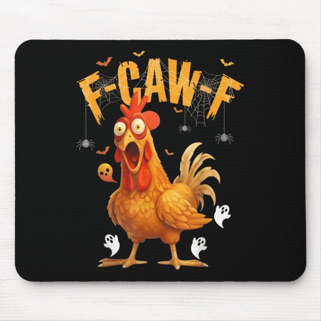 Halloween-Geist-Huhn F-caw-f  Mousepad (Vorne)