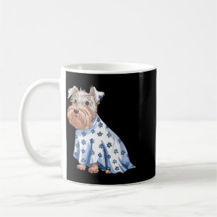 Halloween-Geist-Hund mit Blumen Lustiger Halloween Kaffeetasse