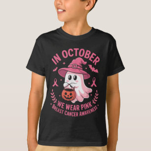 Halloween-Geist Im Oktober Tragen Wir Nk Brustkreb T-Shirt