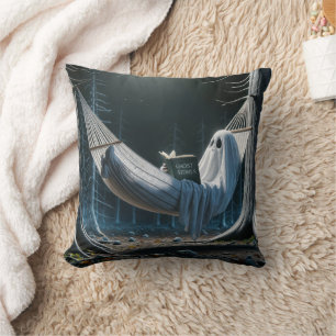 Halloween-Geist in einer Hängematte Kissen