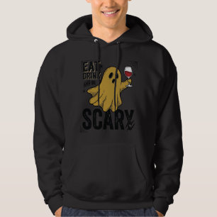 Halloween-Geist Iss Trinke Und Sei Gruselig Vintag Hoodie
