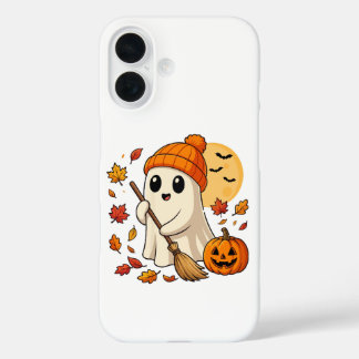 Halloween-Geist Kaffee Kürbis Grusel Saison Frauen iPhone 16 Hülle