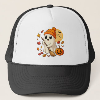Halloween-Geist Kaffee Kürbis Grusel Saison Frauen Truckerkappe