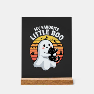 Halloween-Geist Katze Little Boo Acrylschild