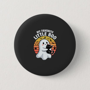 Halloween-Geist Katze Little Boo Button