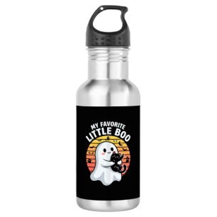 Halloween-Geist Katze Little Boo Edelstahlflasche