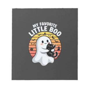Halloween-Geist Katze Little Boo Notizblock