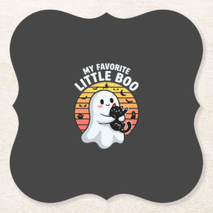 Halloween-Geist Katze Little Boo Untersetzer