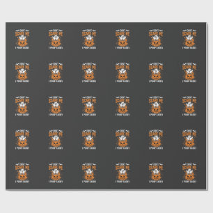 Halloween-Geist-Kürbis-Design 'Erschreck mich nich Geschenkpapier