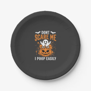 Halloween-Geist-Kürbis-Design "Mach mir keine Angs Pappteller