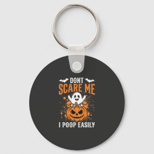 Halloween-Geist-Kürbis-Design "Mach mir keine Angs Schlüsselanhänger