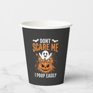 Halloween-Geist-Kürbis-Design Schreck mich nicht Pappbecher