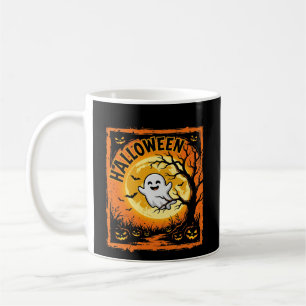 Halloween-Geist-Kürbis-Verlassener Baum Kaffeetasse