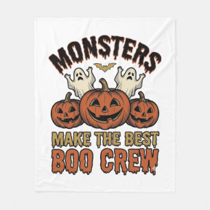 Halloween-Geist-Kürbis-vintage-Gravur-lustiges Te Fleecedecke