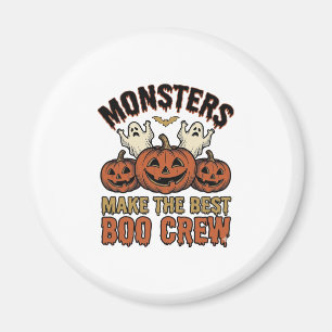 Halloween-Geist-Kürbis-Vintage-Stickerei-Lustiges  Magnet