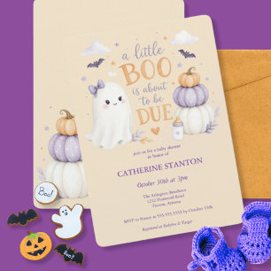 Halloween-Geist Little Boo Baby Shower Einladung