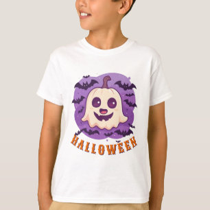 🎃 Halloween-Geist mit Kürbissen Süßes oder Saures T-Shirt