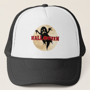 Halloween-Geist-Mond Truckerkappe