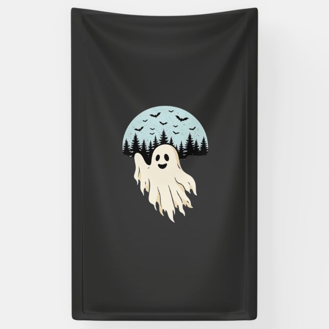 Halloween-Geist-Mond-Wald-Design_1 Banner (Vertikal)
