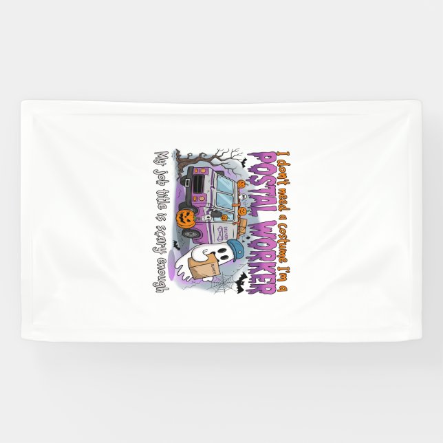 Halloween-Geist,Postbote Banner (Horizontal)