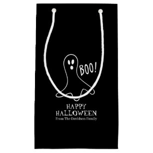 Halloween-Geist Schwarz-Weiß-Leckerei Kleine Geschenktüte