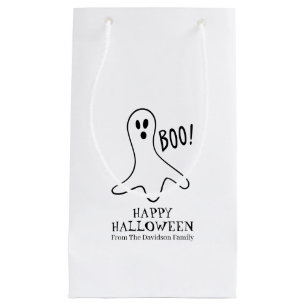 Halloween-Geist Schwarz-Weiß-Leckerei Kleine Geschenktüte