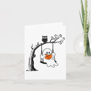 Halloween-Geist-Schwingen-Lesung Vintage-Kostüm Fr Karte