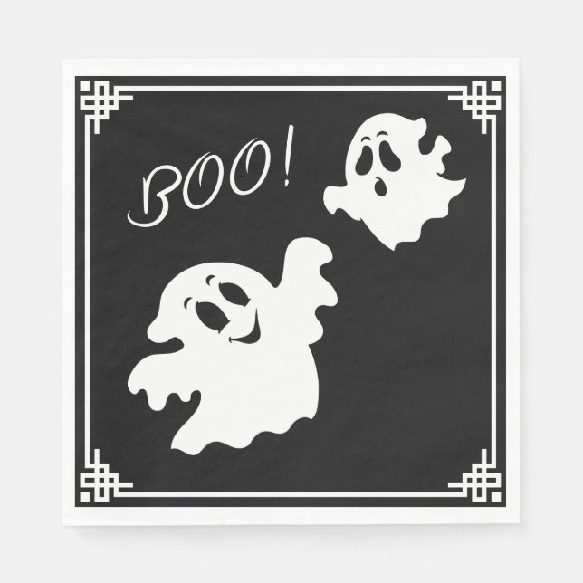 Halloween-Geist Serviette (Vorderseite)