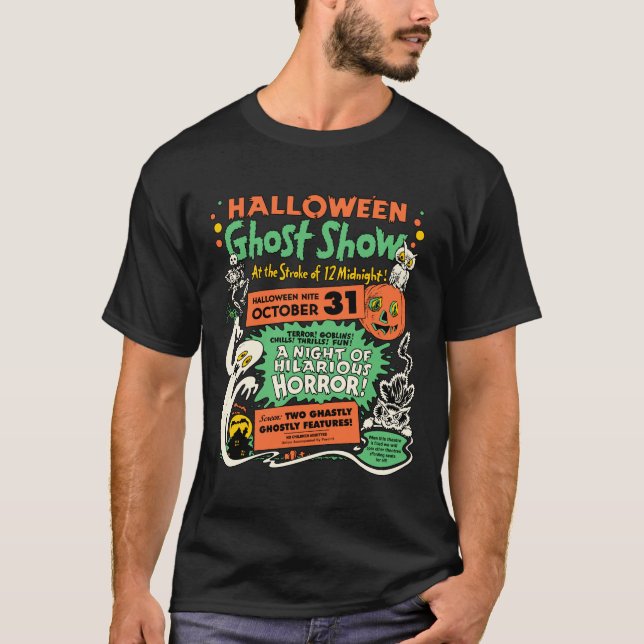 Halloween-Geist-Show 1950 T-Shirt (Vorderseite)