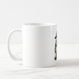 Halloween Geist Sibirischer Husky Hund Kaffeetasse