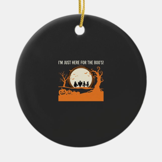 Halloween-Geist-Silhouette Keramik Ornament (Vorne)
