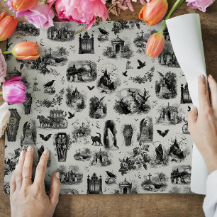 Halloween-Geist Skelett Ghul Toile Geschenkpapier Set