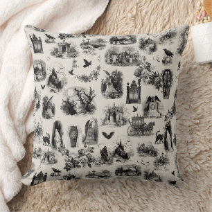 Halloween-Geist Skelett Goul Toile Kissen