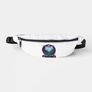Halloween-Geist-Sonnenbrille Lila Mond Friedhof_1 Bauchtasche