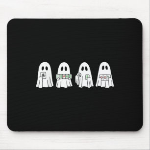 Halloween-Geist spielt Mahjong Grusel-Saison-Spiel Mousepad
