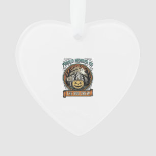 Halloween-Geist Stolz Mitglied Boo Crew Vintage Lu Ornament