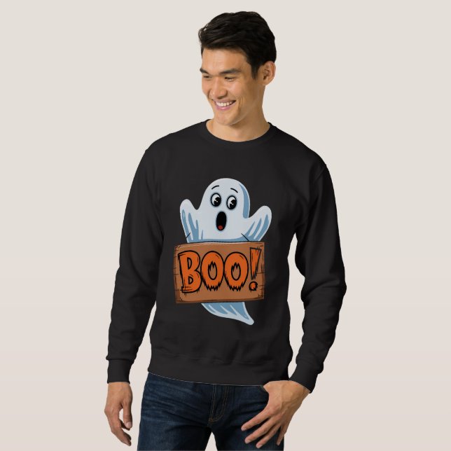 Halloween-Geist Sweatshirt (Vorne ganz)