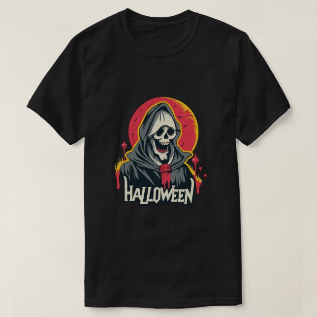 Halloween-Geist T-Shirt (Design vorne)