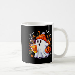 Halloween-Geist trinkt Eis-Kaffee Liebhaber Geist Kaffeetasse