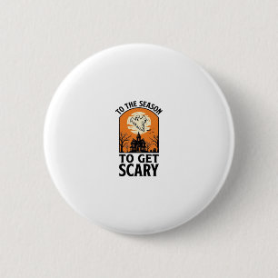 Halloween-Geist, um gruseligen Vintage-Spooky_1 zu Button