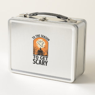 Halloween-Geist, um gruseligen Vintage-Spooky_1 zu Metall Brotdose