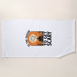 Halloween-Geist, um gruseliges Vintage-Spooky_1 zu Strandtuch