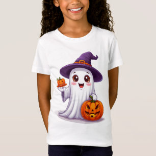 Halloween-Geist und Kürbisse Saisonale Dekoration T-Shirt